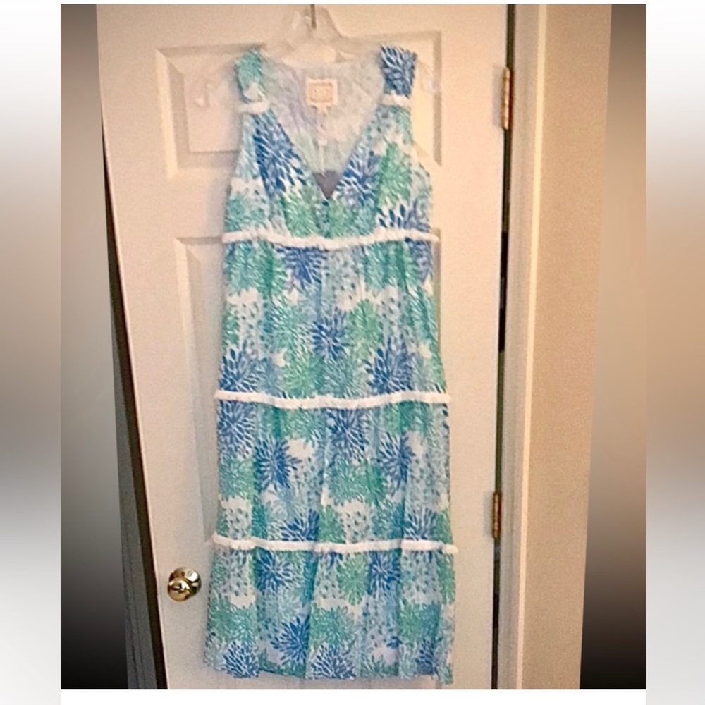 NWT Sail To Sable Tiered Midi Dress